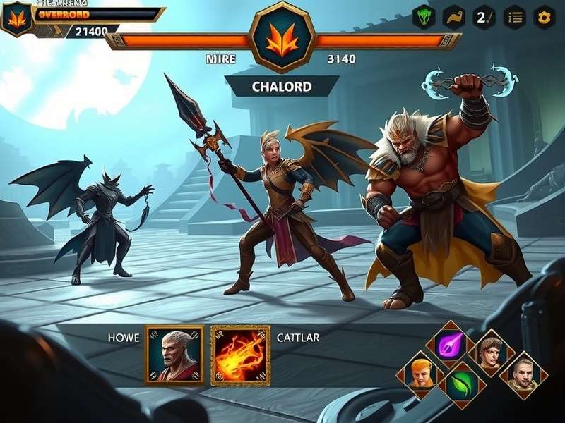 Elite Arena Overlord character selection screen